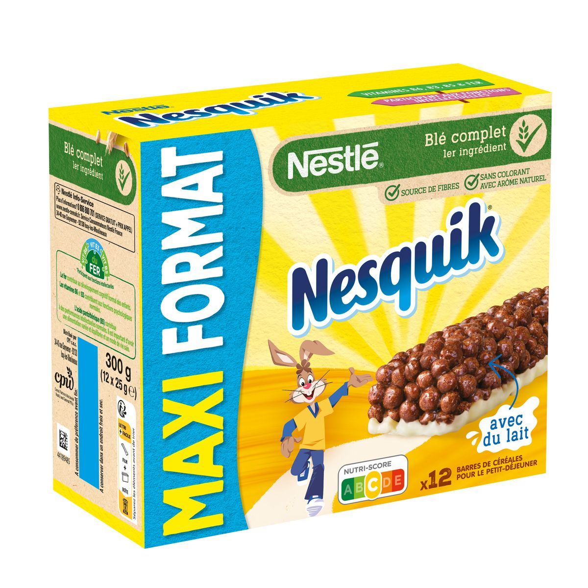 Barres de céréales Nesquik Maxi Format x12