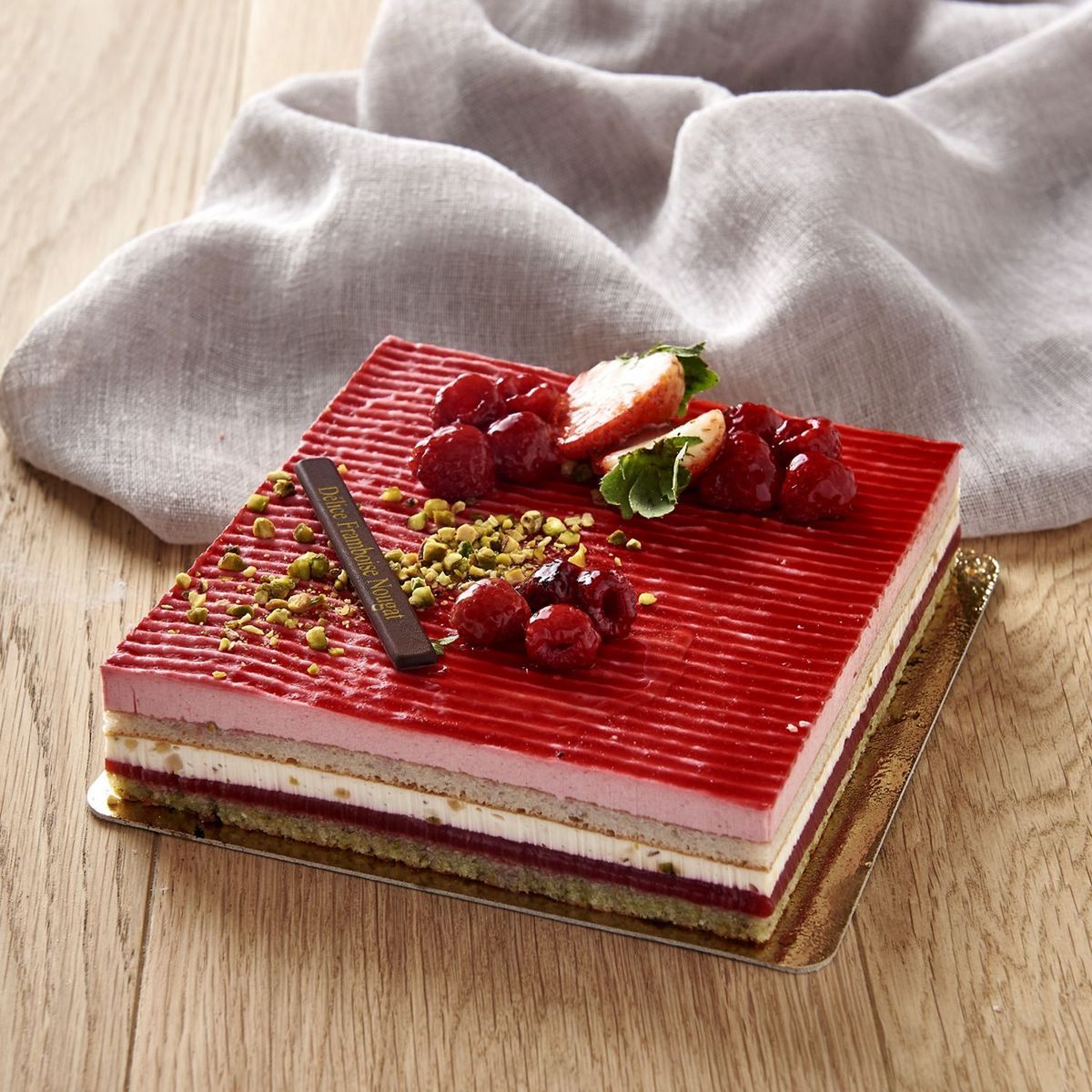 ENTREMETS DÉLICE FRAMBOISE NOUGAT 