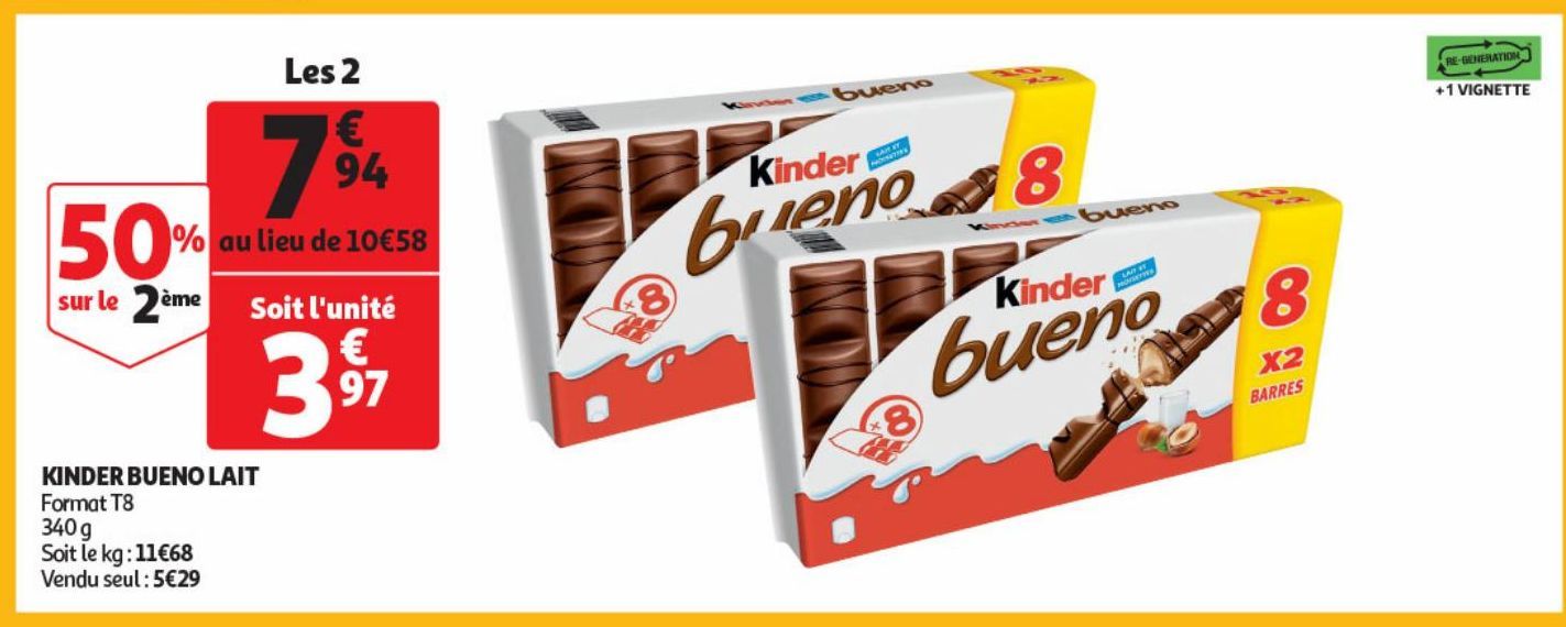 KINDER BUENO LAIT