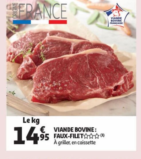 VIANDE BOVINE : FAUX-FILET