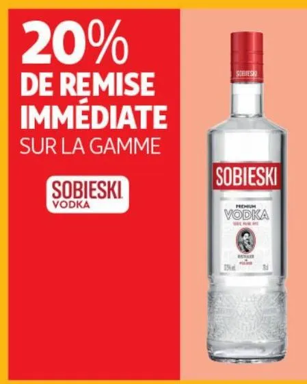 sur la gamme sobieski vodka