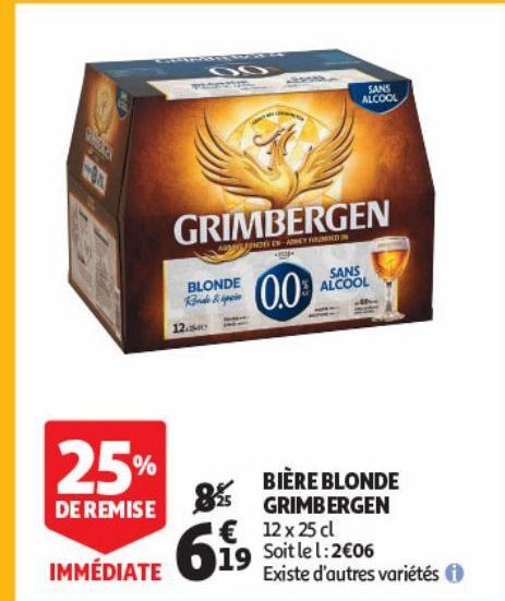 BIÈRE BLONDE GRIMBERGEN