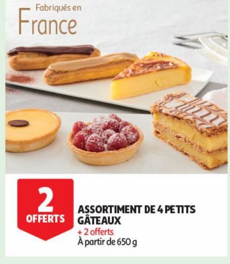 ASSORTIMENT DE 4 PETITS GÀTEAUX