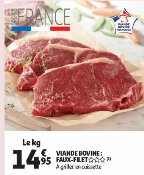 viande bovine : faux-filet