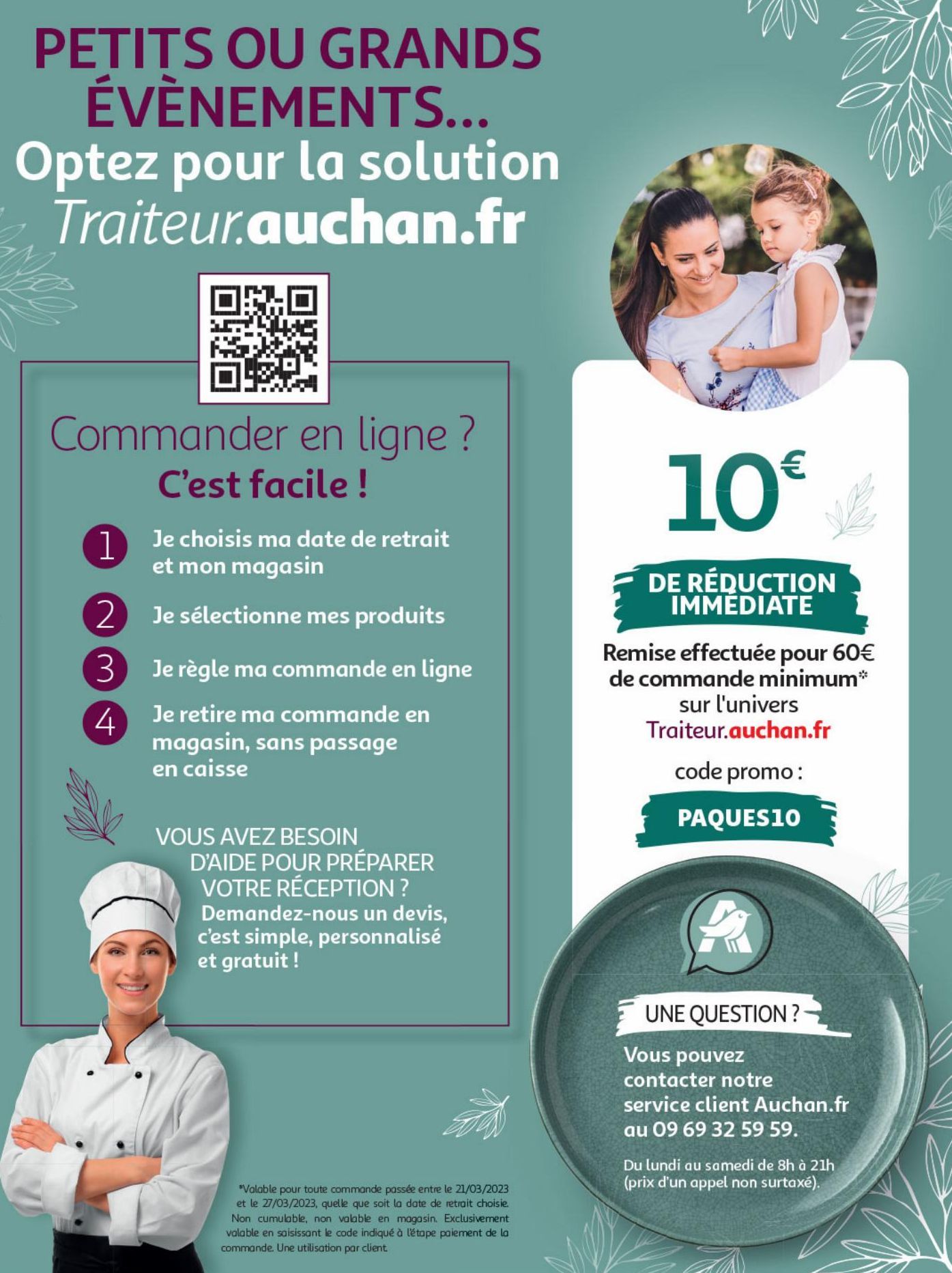 PETITS OU GRANDS ÉVÈNEMENTS... Optez pour la solution Traiteur.auchan.fr