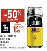 bière blonde jenlain