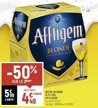 bière blonde affligem