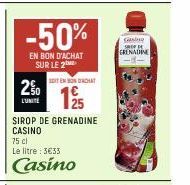 sirop de grenadine 