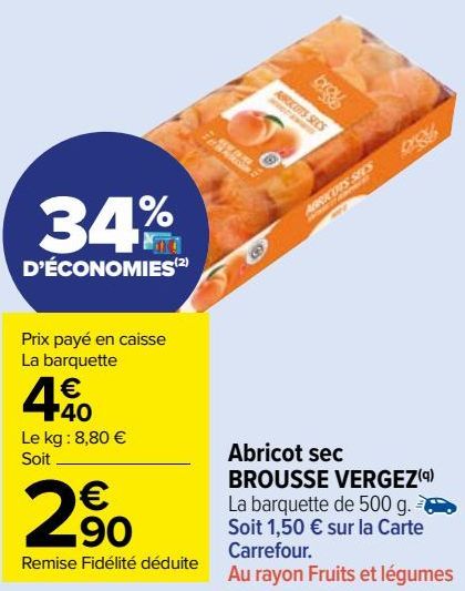 Abricot sec BROUSSE VERGEZ 