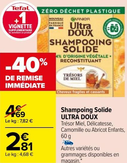 Shampoing Solide ULTRA DOUX 