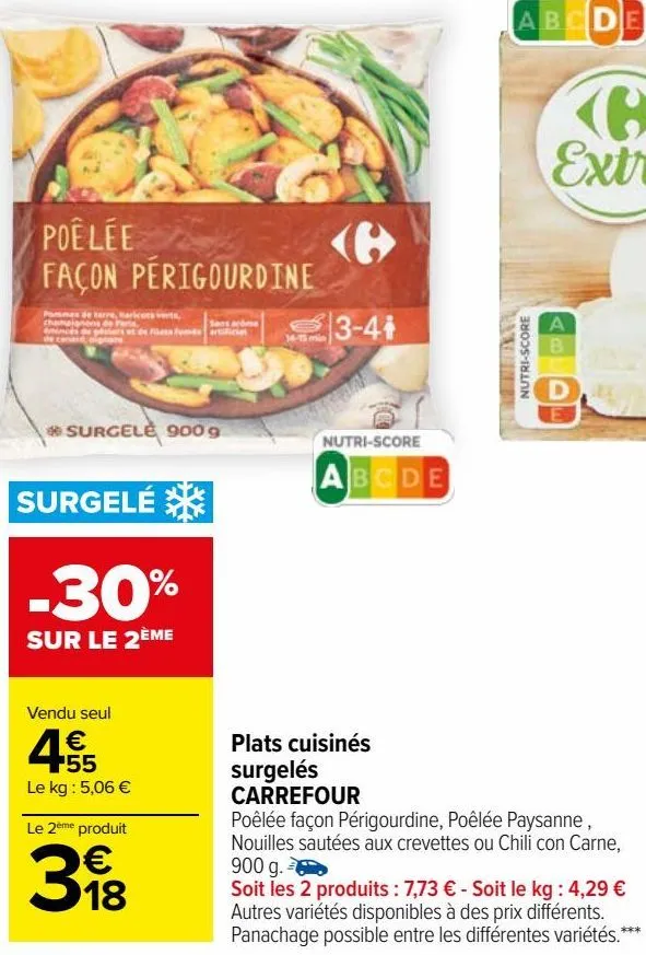 plats cuisinés surgelés carrefour 