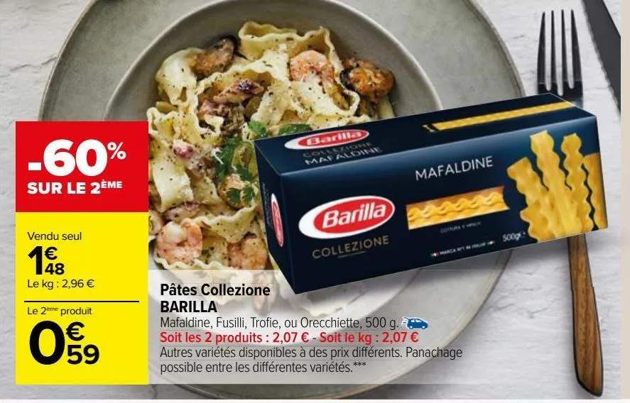 pâtes collezione barilla