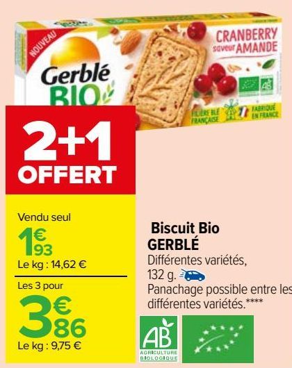 Biscuit Bio GERBLÉ 