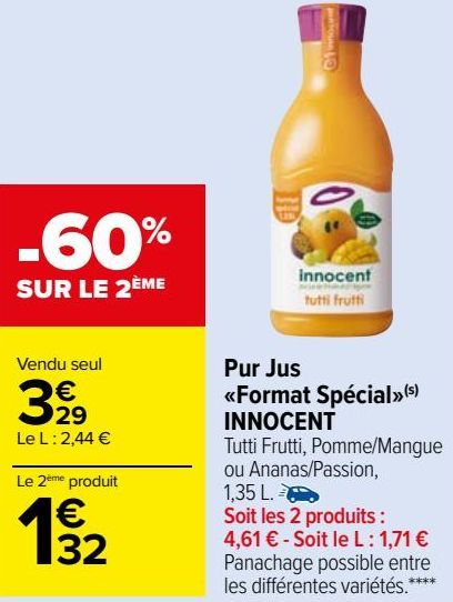 Pur jus ''Format Spécial'' INNOCENT 