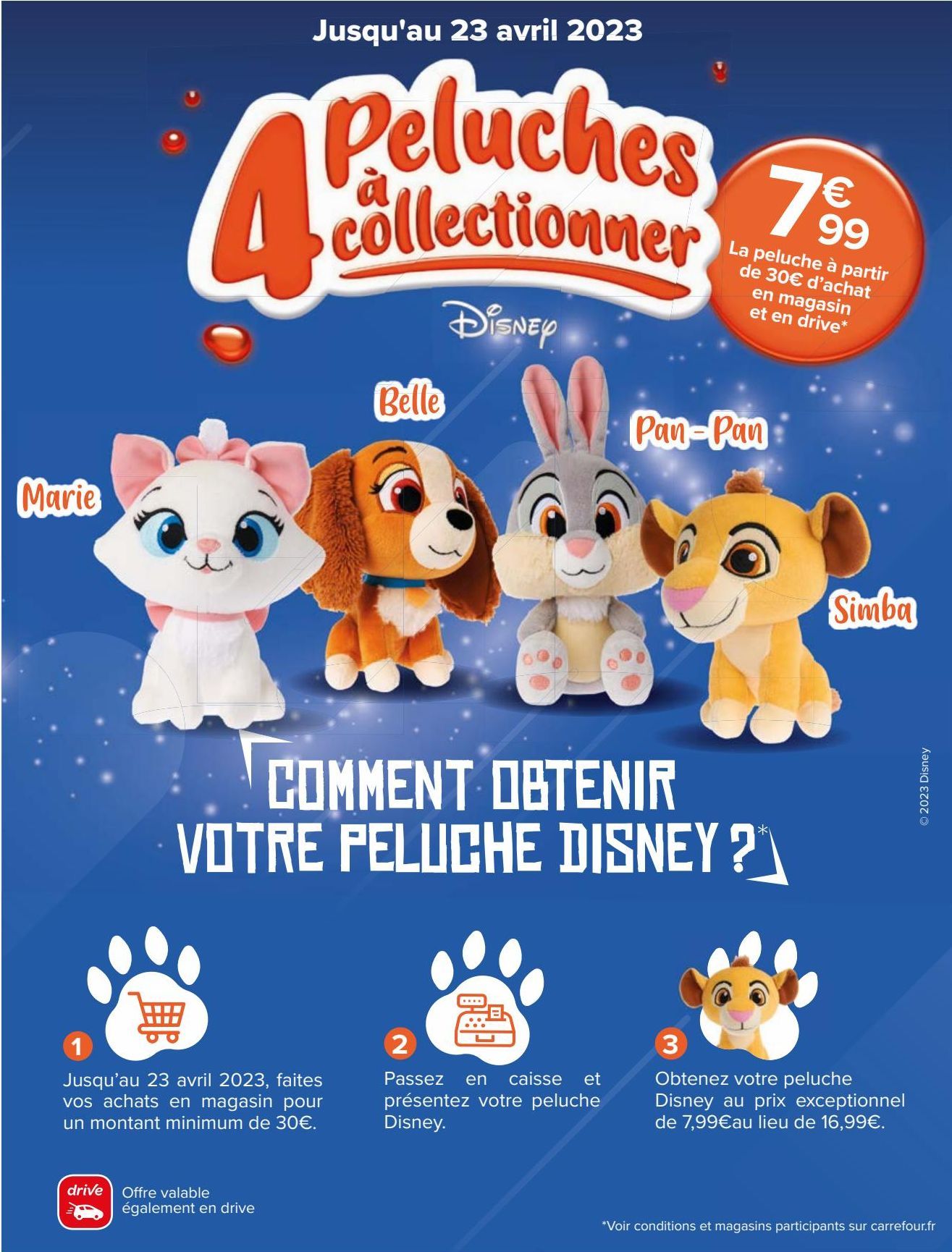 4 Peluches à collectionner 