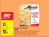 Plat cuisiné individuel MARIE offre à 2,15€ sur Carrefour Market