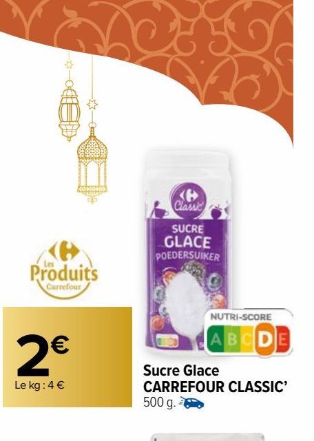 Sucre Glace CARREFOUR CLASSIC'