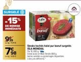 Steaks hachés halal pur bœuf surgelés ISLA MONDIAL offre à 7,98€ sur Carrefour Market