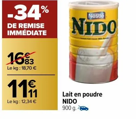 lait en poudre nido 