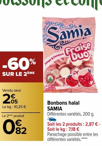 Bonbons halal SAMIA 