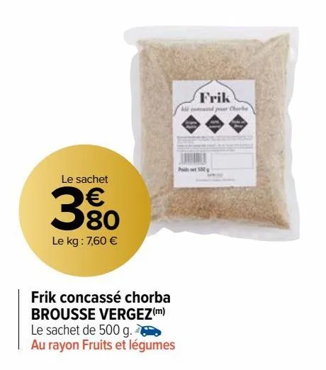 frik concassé chorba brousse vergez 