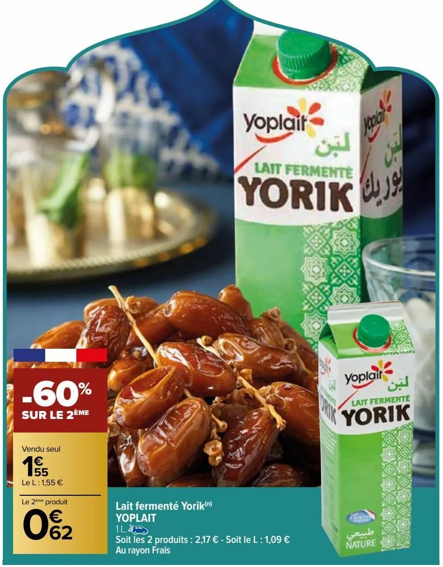 lait fermenté yorik yoplait