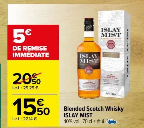 blended scotch whisky islay mist