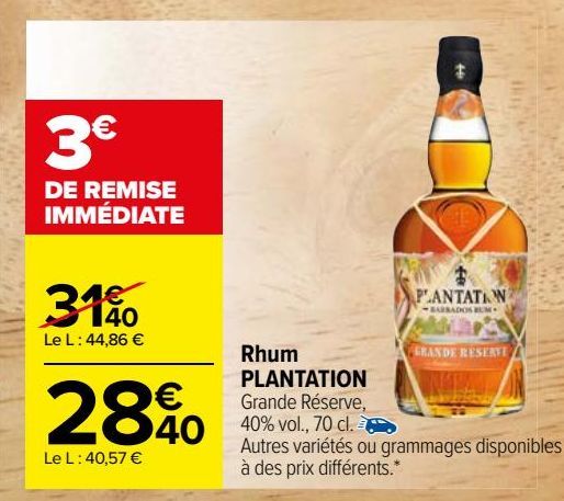 rhum PLANTATION