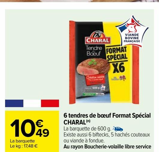 6 tendres de boeuf Format Special CHARAL