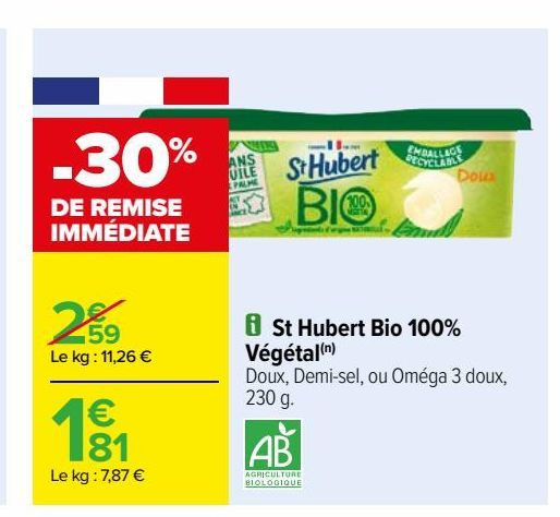St Hubert Bio 100% Vegetal