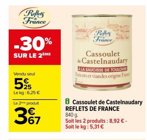 cassoulet de Castelnaudary Reflets de France