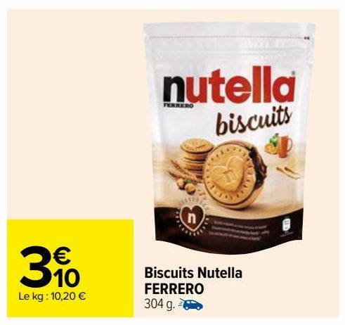biscuits nutella FERRERO