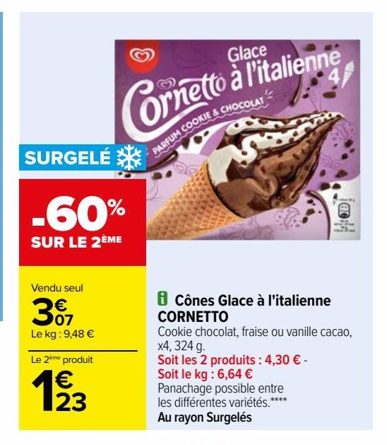 Cones Glace a l´Italienne CONRETTO