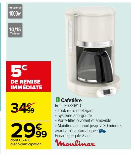 cafetières Moulinex