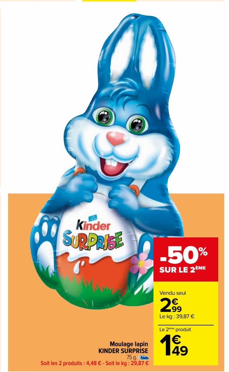 Moulage lapin KINDER SURPRISE