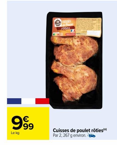 Cuisses de poulet roties