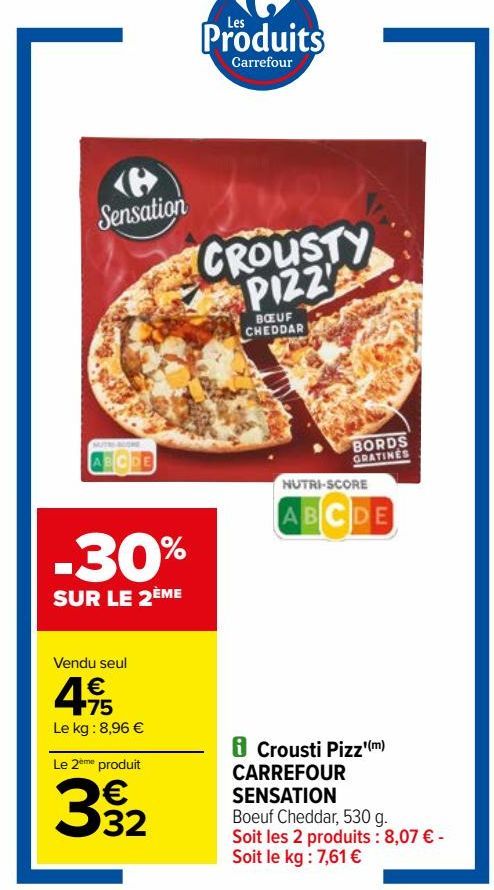 Croustu Pizz CARREFOUR SENSATION