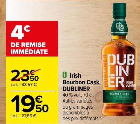 Irish bourbon Cask DUBLINER