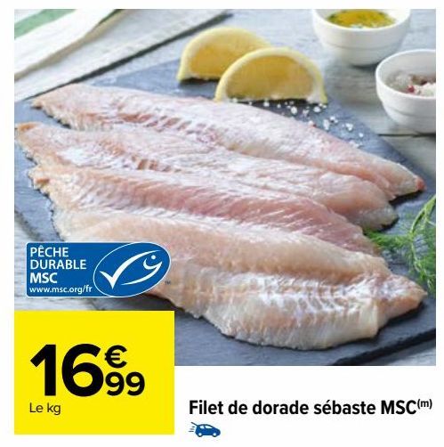 filet de dorade sebaste MSC