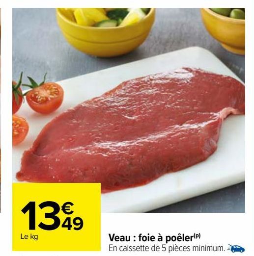 veau : foie a poeler