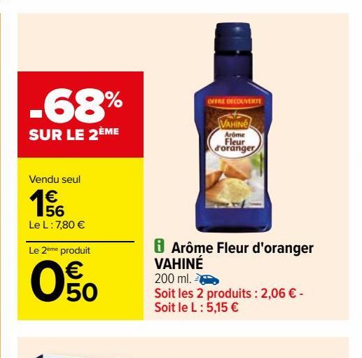 Arome Fleur d´oranger VAHINE