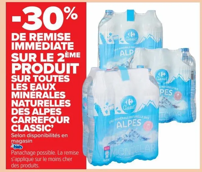 les eaux minérales naturelles des alpes carrefour classic