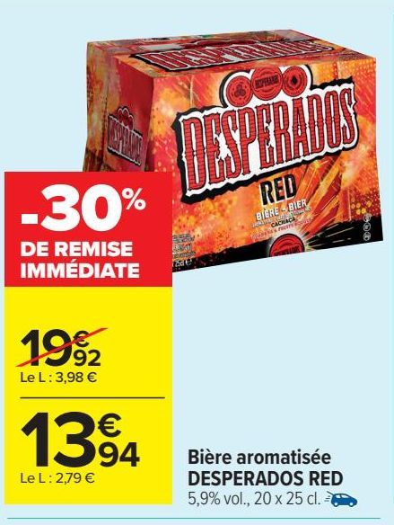 Bière aromatisée DESPERADOS RED