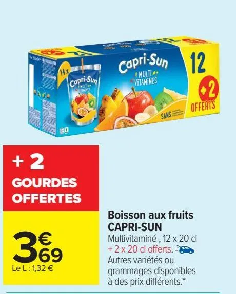 boisson aux fruits capri-sun