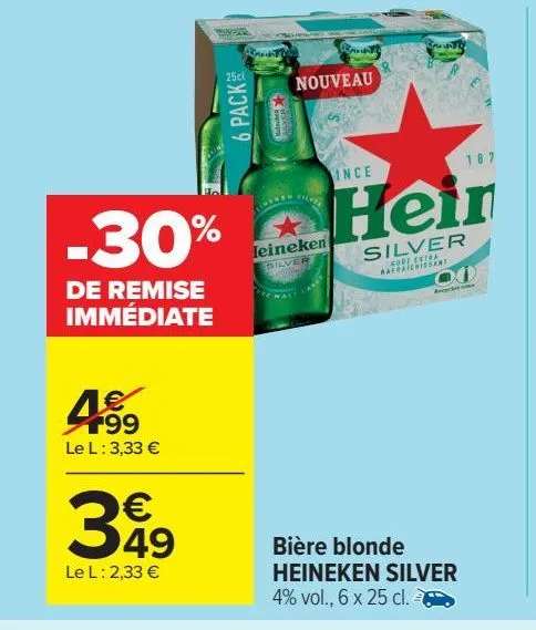 bière blonde heineken silver