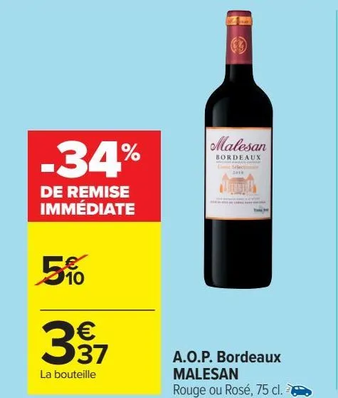 a.o.p. bordeaux malesan