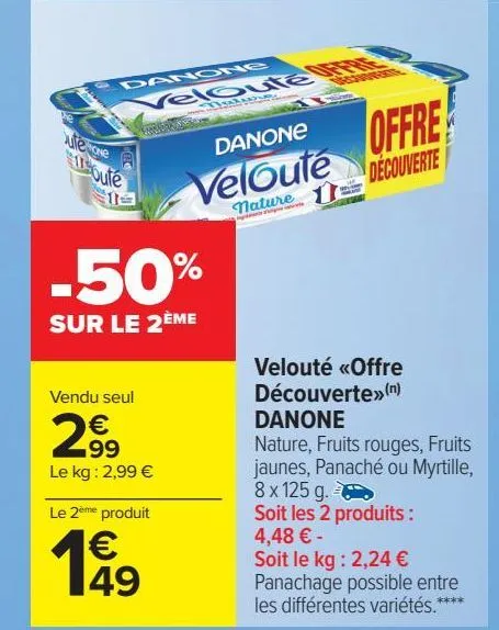 velouté<offre découverte> danone