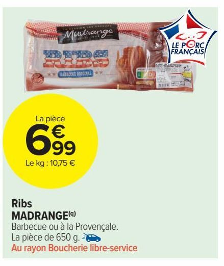 Ribs MADRANGE