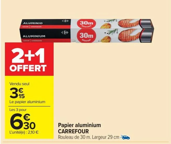 papier aluminium carrefour