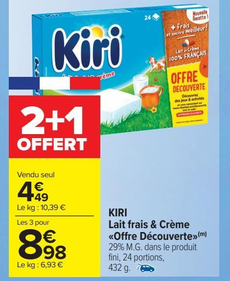 KIRI Lait frais & Crème <Offre Découverte>